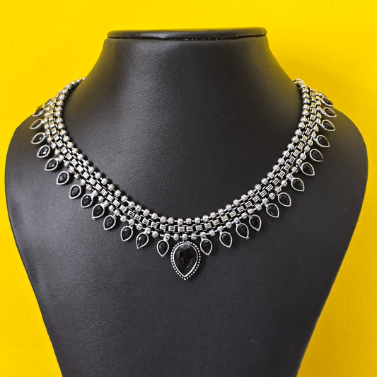 Midnight Teardrop Necklace