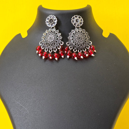 Mandala Chandbaali - Red