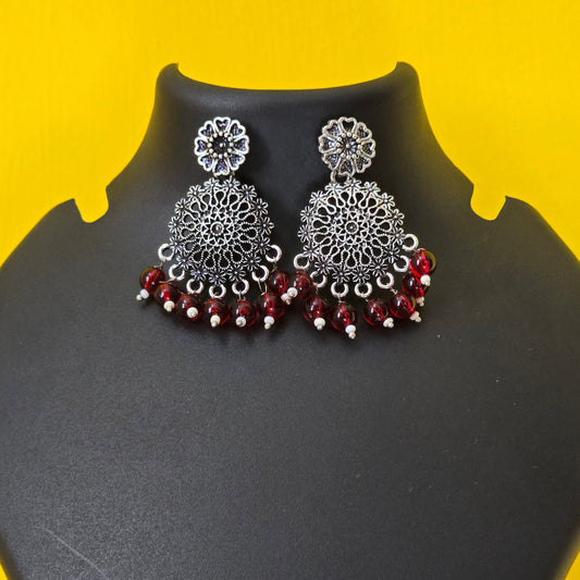 Mandala Chandbaali - Maroon