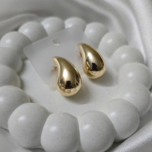 Gold Teardrop Studs