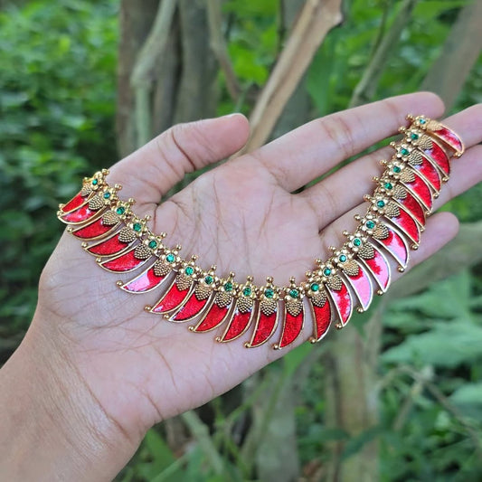 Rakta Chandra Temple Necklace