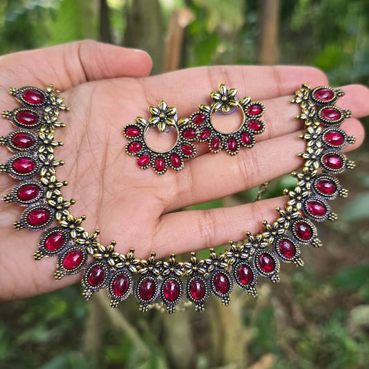 Ruby Classic Necklace Set