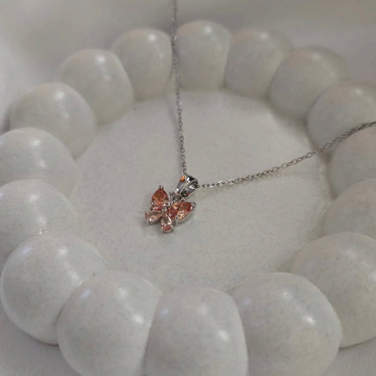 Rose Butterfly Pendant