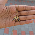 Crystal Honey Bee Pendant