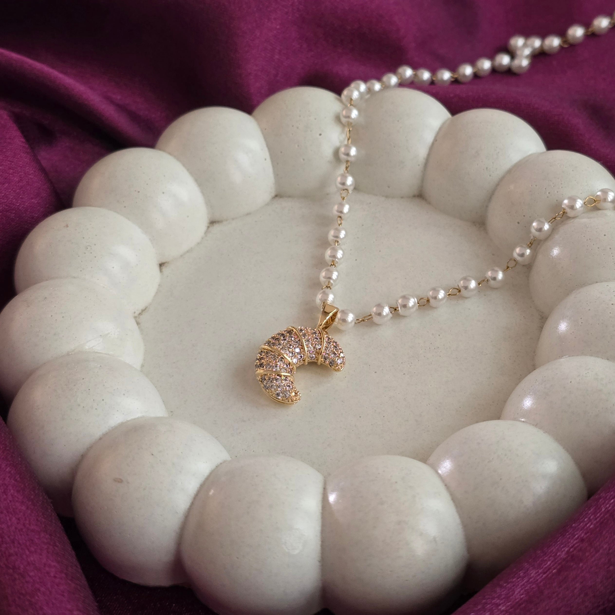 Golden Crescent Pendant