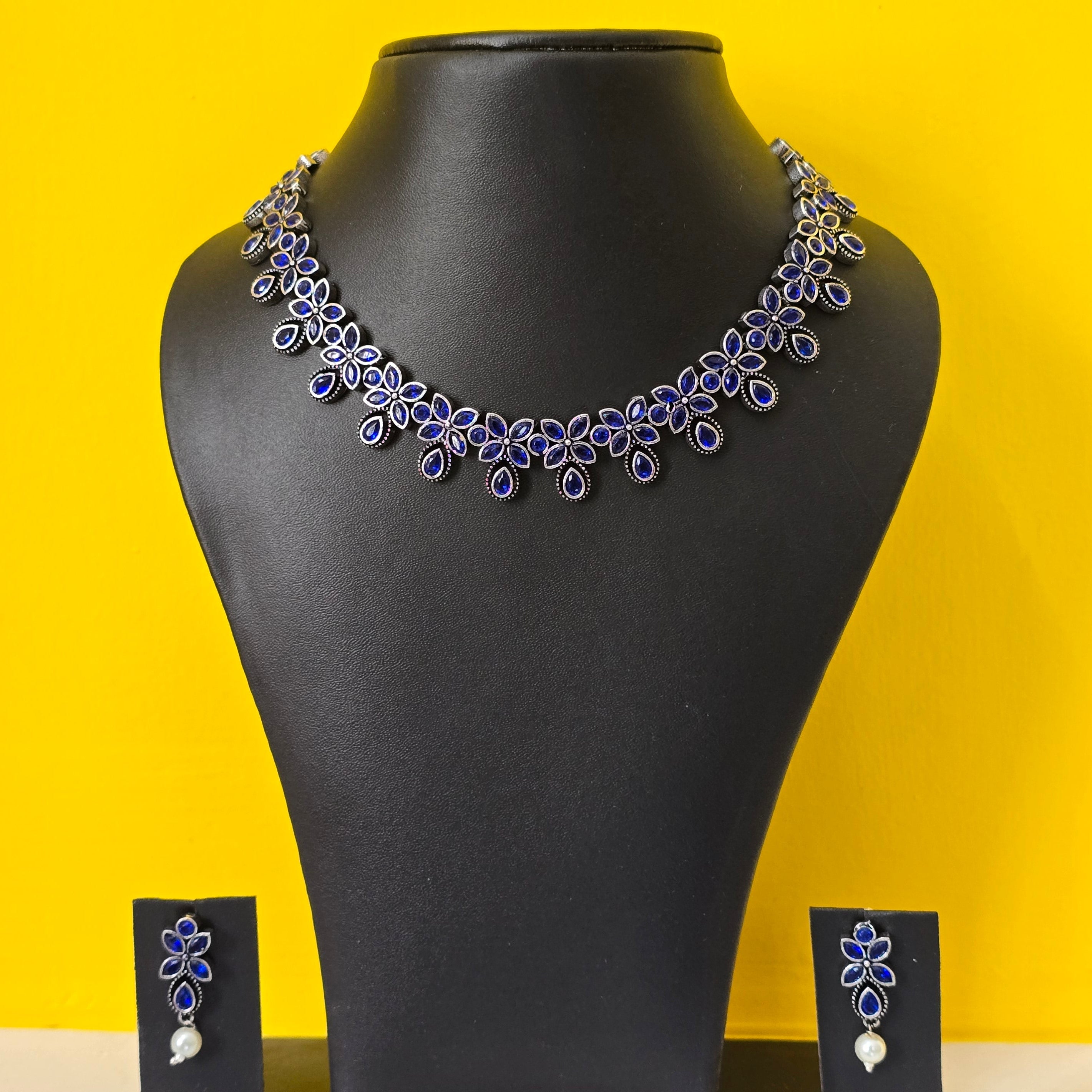 Sapphire Bloom Necklace