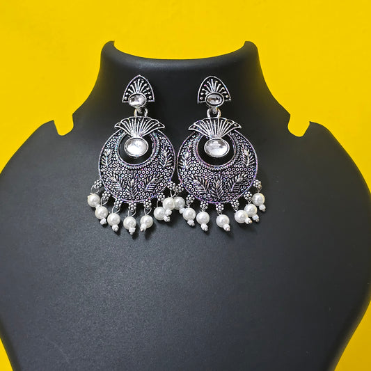 Heritage Pearl Disc Earrings