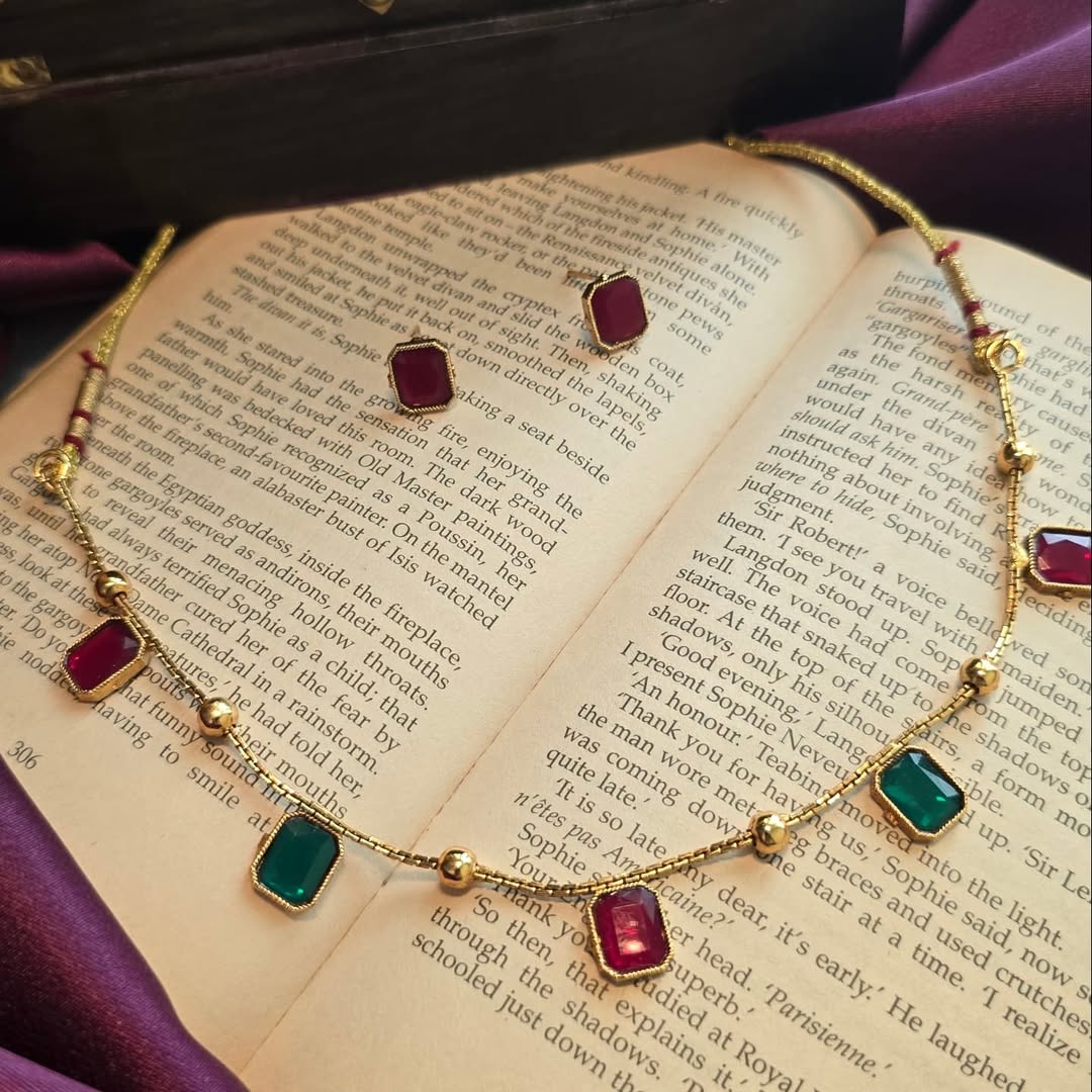 Crimson & Emerald Heirloom Necklace