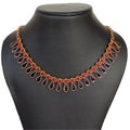 Blue & Red Drop Necklace Set