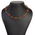 Floral Ruby Necklace Set