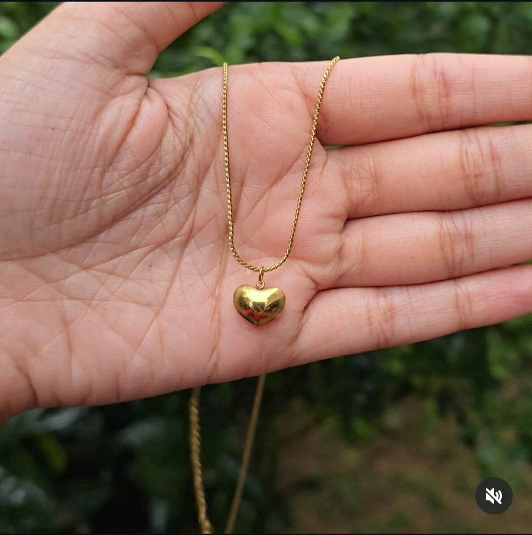 Dual Heart Pendant (White)